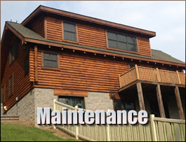  Mountain Home, North Carolina Log Home Maintenance