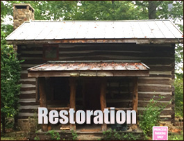 Historic Log Cabin Restoration  Mountain Home, North Carolina